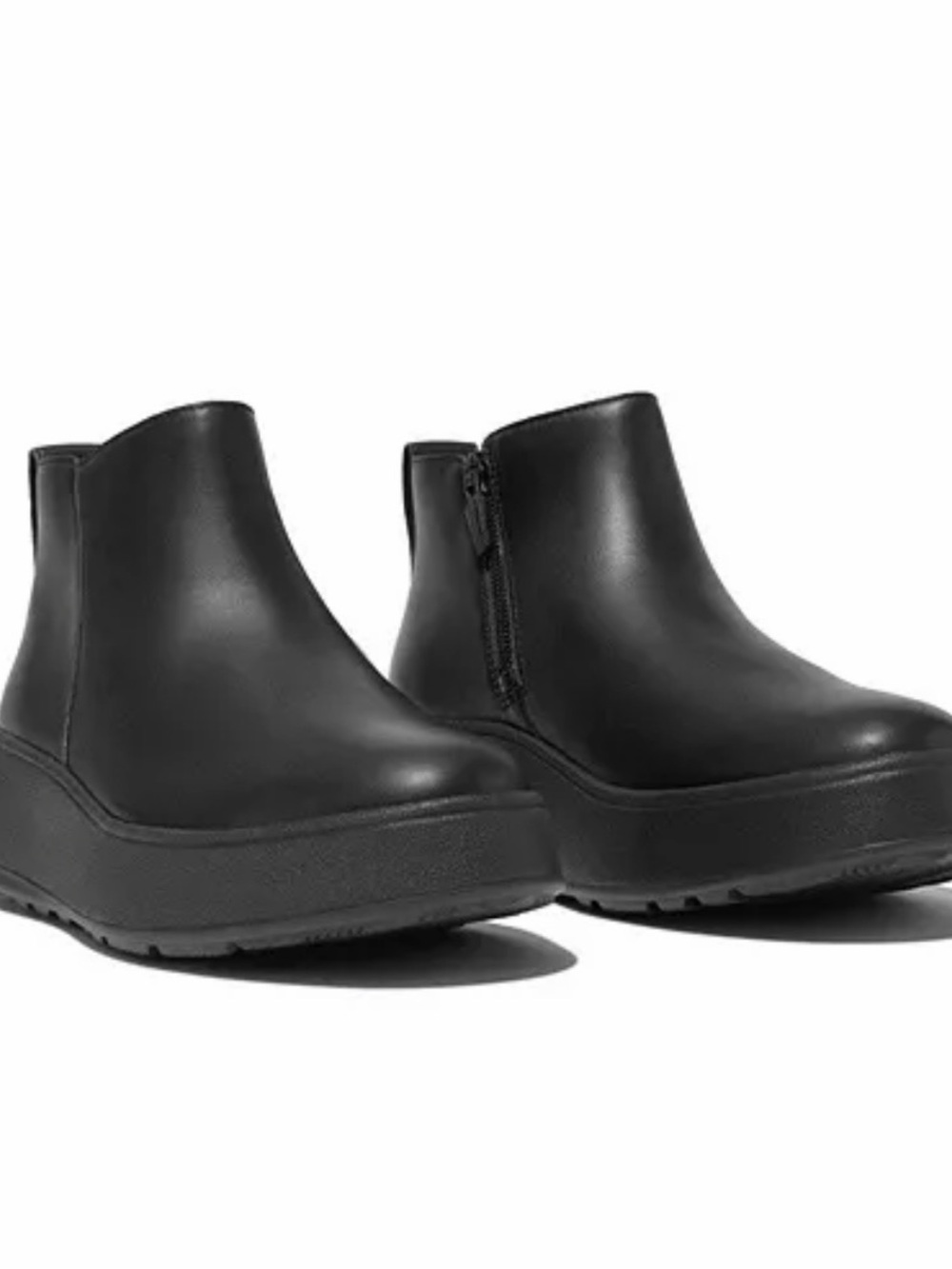 Fitflop Black Platform Chelsea Ankle Booties